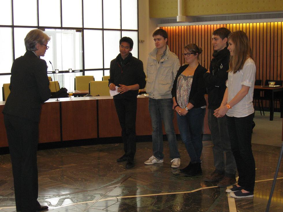 Le discours à la mairie